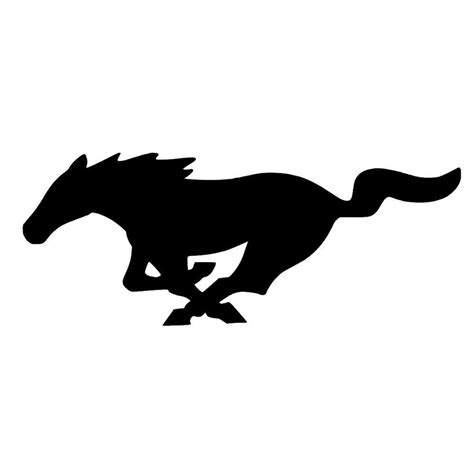 mustang running horse logo