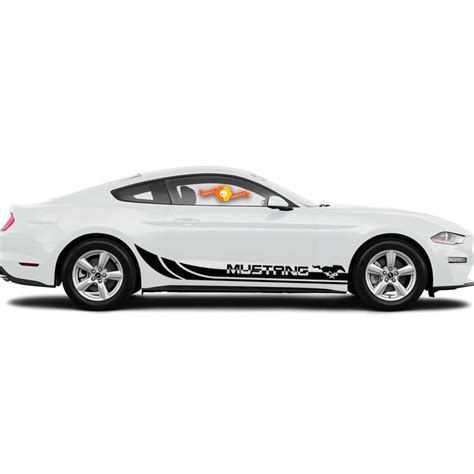 mustang running pony side decals