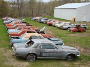 mustang salvage yards near me location