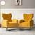 mustard color accent chair