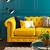 mustard color couch