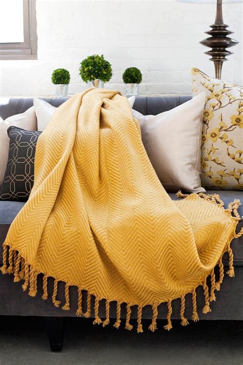 Favorite Mustard Yellow Sofa Throw For Small Space