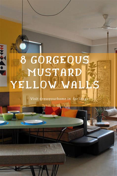 Mustard Wall Kitchen