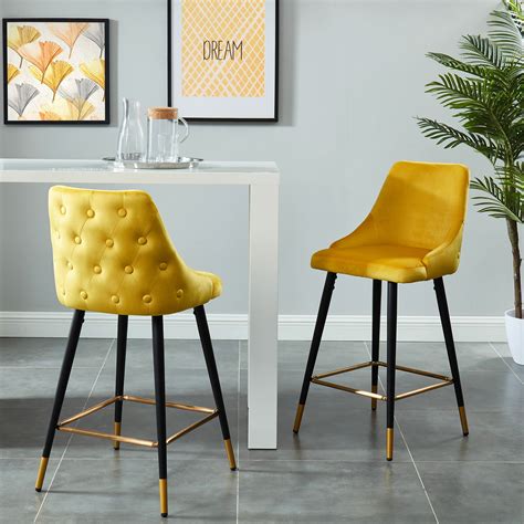 Mustard Yellow Counter Stools