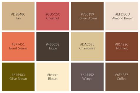 Muted Brown Color Code