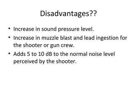 Muzzle Brake Noise Level