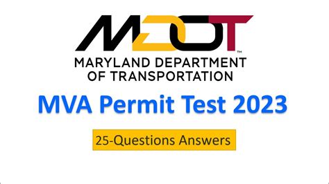 mva practice permit test maryland