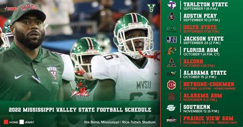 mvsu football schedule 2022