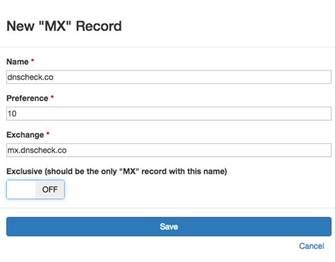 mx record check
