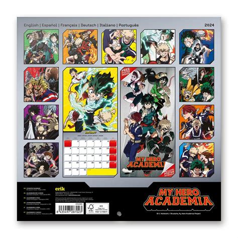 My Hero Academia Calendar 2024