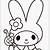 my melody coloring pages printable