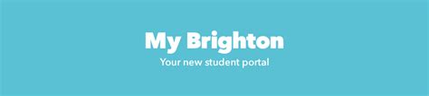 my brighton portal login