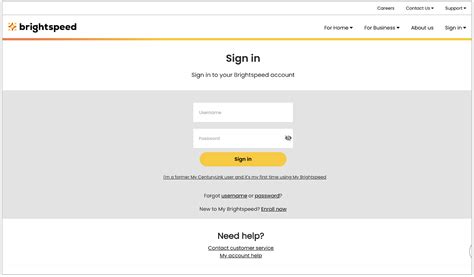 my brightspeed login