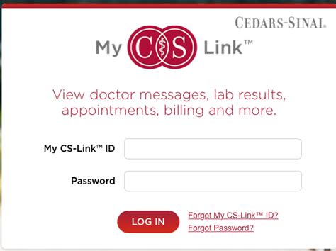 my cedar sinai log in