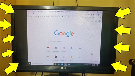 my computer screen is not full screen