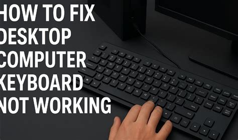 My Desktop Computer Keyboard Is Not Working