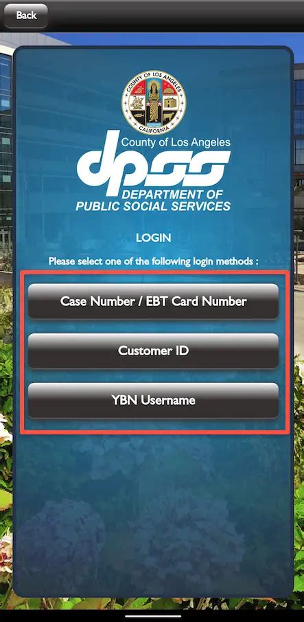 my dpss login ca