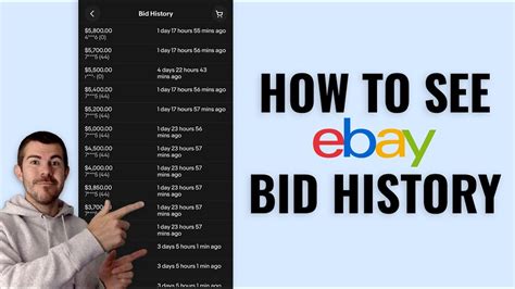 my ebay bidding history