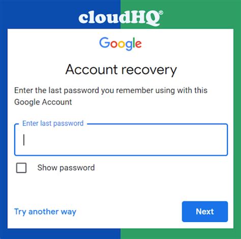 my email login account recovery