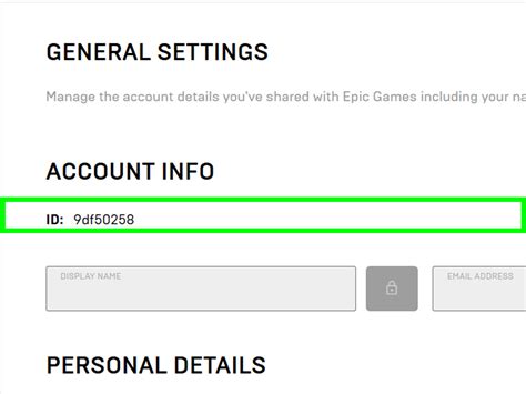 my epic games account settings