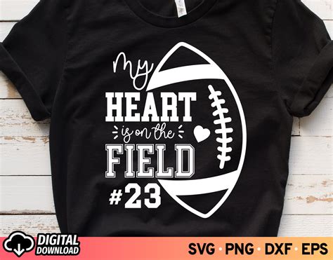 My heart is on that field Football SVG (392453)