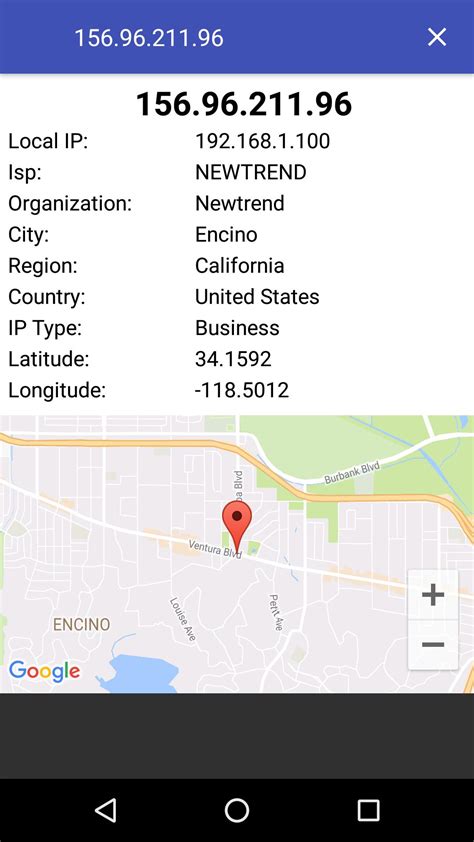 my ip address location california