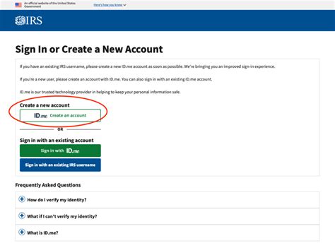 my irs account login for individuals