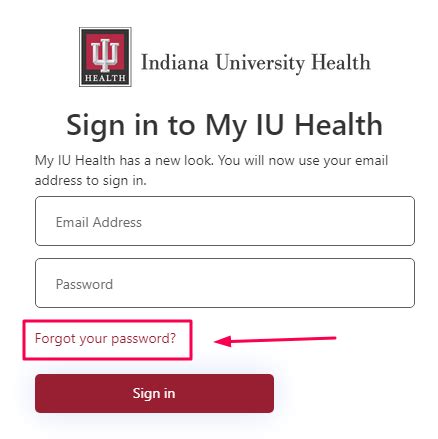 my iu health portal log in