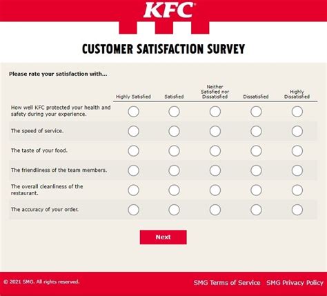 my kfc guest experience survey