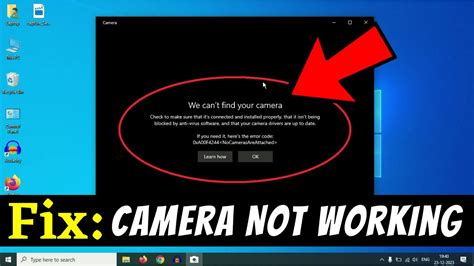 my laptop camera wont work