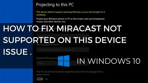 my laptop doesn't support miracast