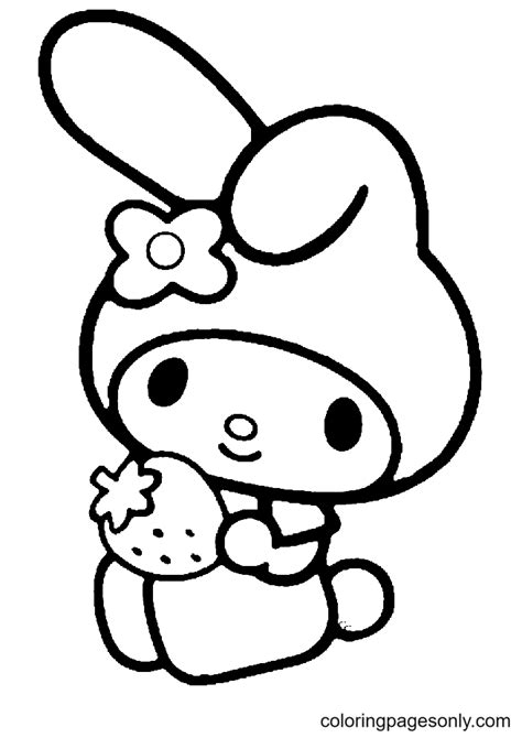 my melody coloring pictures