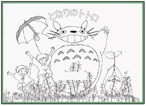 my neighbor totoro coloring pages
