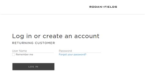 my rodan and fields login