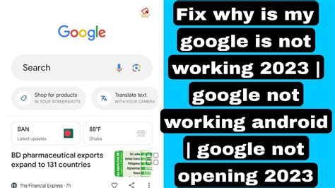 My Tablet Google Not Working