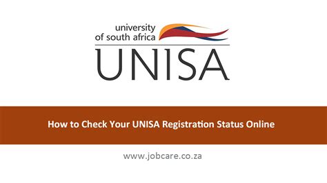 my unisa registration status check