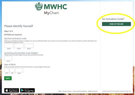 mychart mwhc login