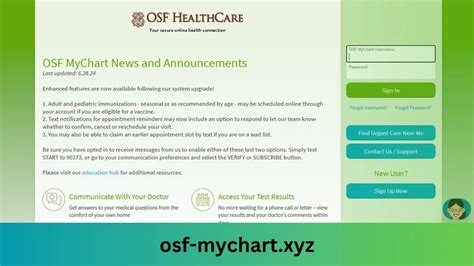 mychart osf