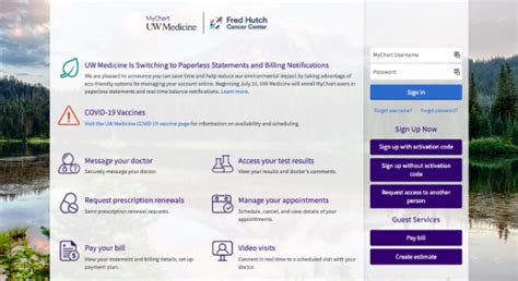 mychart uw login