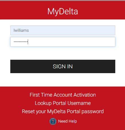 mydelta login