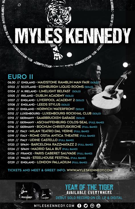 myles kennedy tour uk