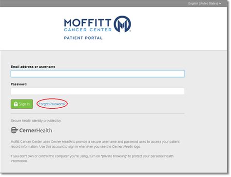 mymoffitt patient portal my moffitt login