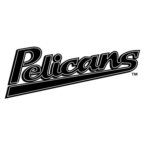 myrtle beach pelicans logo black and white