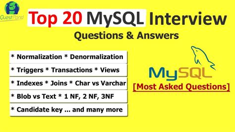 mysql advanced interview questions and answers
