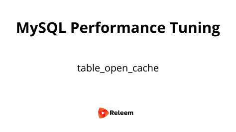 Mysql Change Table Definition Cache