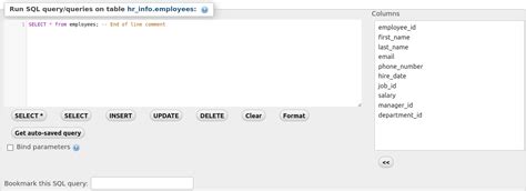 Mysql Comment Column