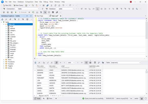 Mysql How Long Do Temporary Tables Last