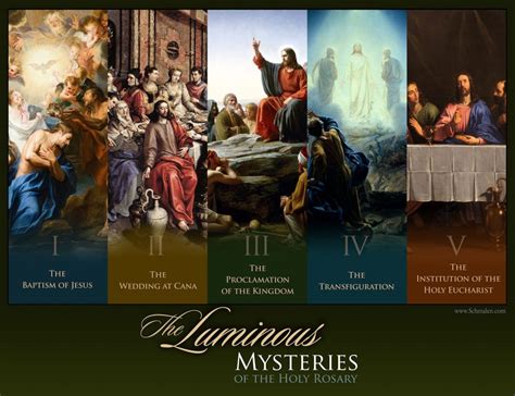 mysteries of the rosary luminous