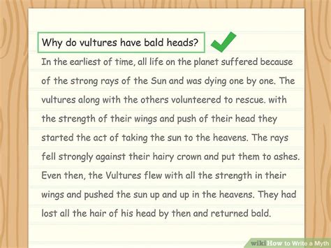myth writing examples