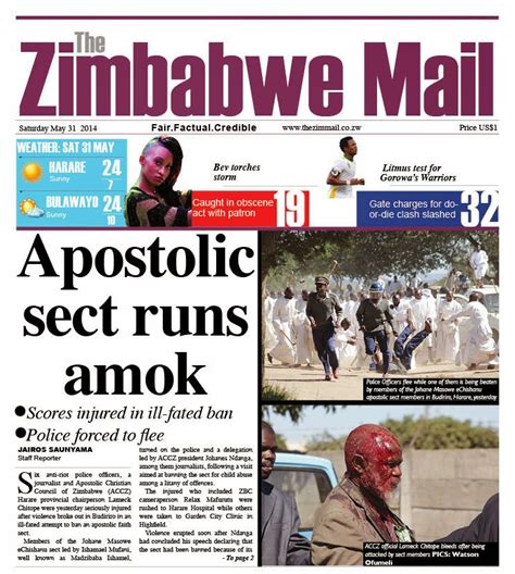 myzimbabwe newspapers harare zimbabwe